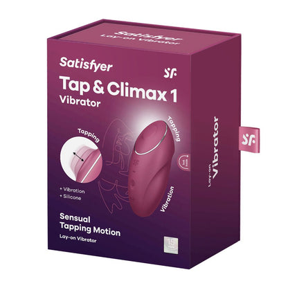 Satisfyer Tap & Climax 1 - Red USB Rechargeable Pulsing Stimulator