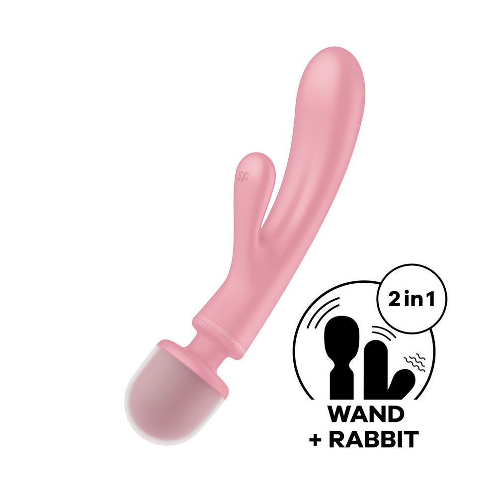 Satisfyer Top Secret - Pink USB Rechargeable Rabbit Vibrator and Massage Wand