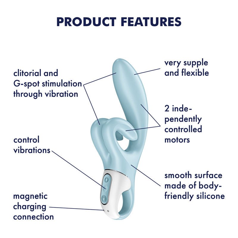 Satisfyer Touch Me - Blue USB Rechargeable Rabbit Vibrator