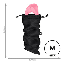 Satisfyer Treasure Bag Medium - Black Medium Toy Storage Bag