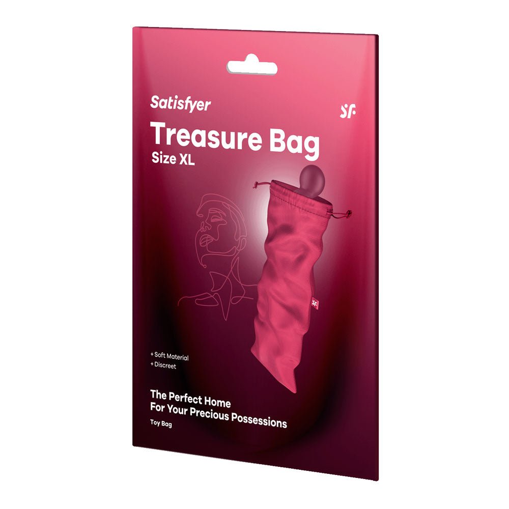 Satisfyer Treasure Bag XLarge - Pink XL Toy Storage Bag