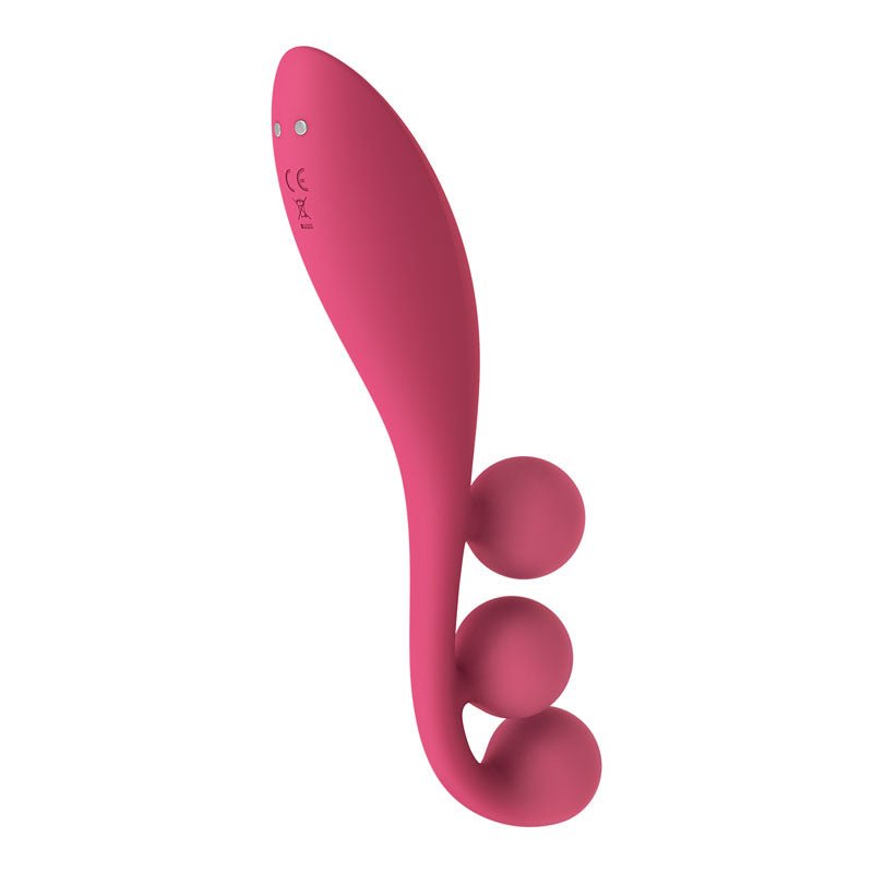 Satisfyer Tri Ball 1 - Red USB Rechargeable 3-Motor Vibrator