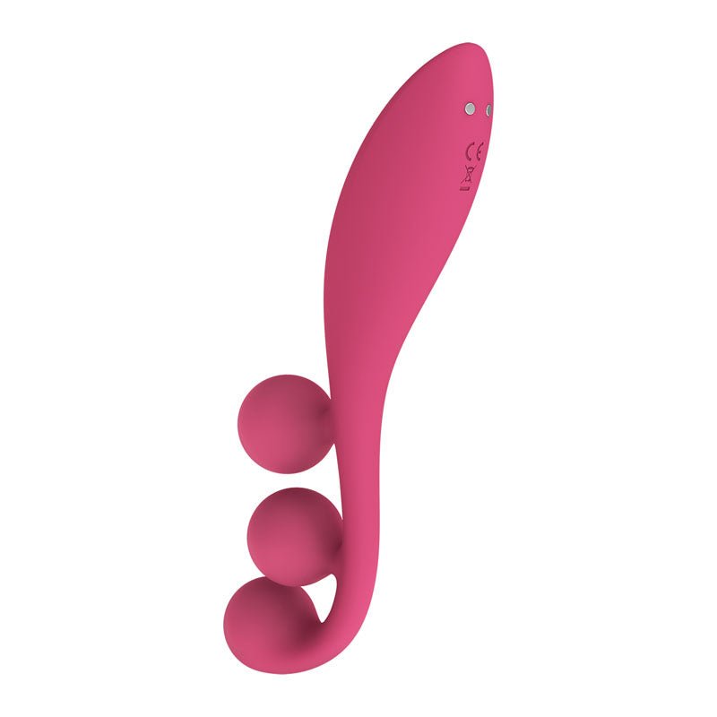 Satisfyer Tri Ball 1 - Red USB Rechargeable 3 - Motor Vibrator