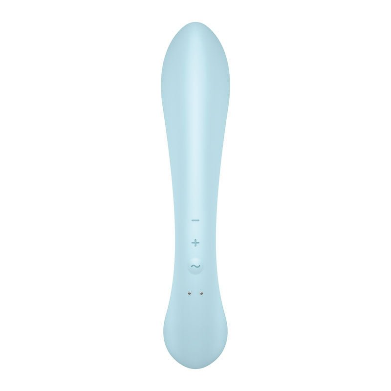 Satisfyer Triple Oh - Light Blue USB Rechargeable Rabbit Vibrator