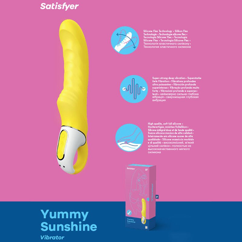 Satisfyer Vibes - Yummy Sunshine - Yellow USB Rechargeable Vibrator