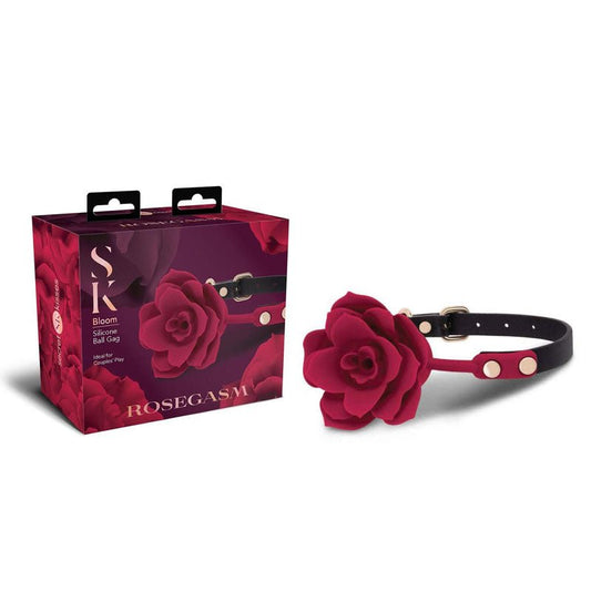 Secret Kisses ROSEGASM BLOOM SILICONE GAG - Rose Mouth Restraint