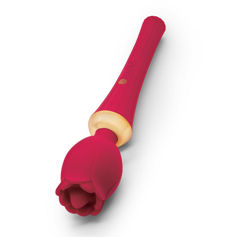 Secret Kisses Rosegasm Rose Wand Rose Red 30.5 cm Massager Wand