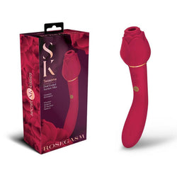 Secret Kisses ROSEGASM TWOSOME - Rose 20.3 cm Air Pulsation Stimulator & Vibrator