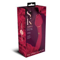 Secret Kisses ROSEGASM TWOSOME - Rose 20.3 cm Air Pulsation Stimulator & Vibrator