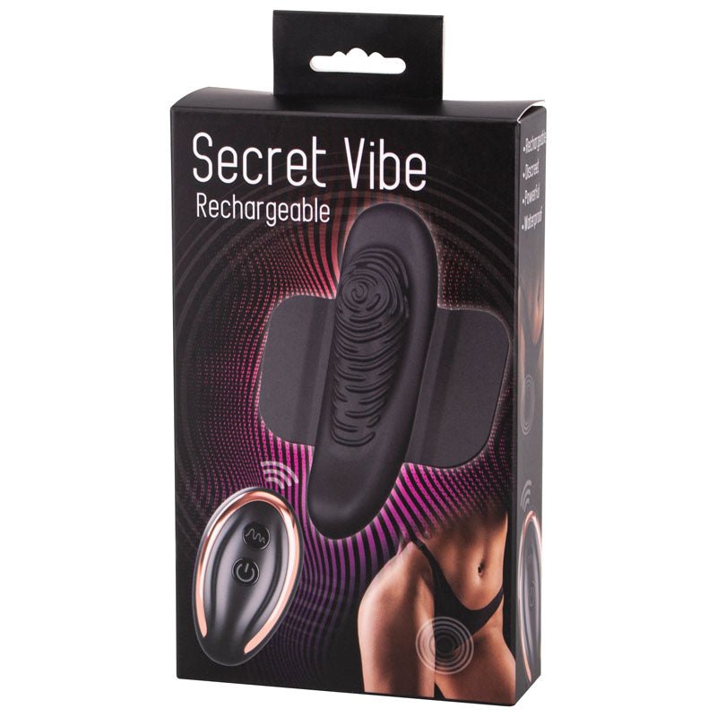 Secret Vibe Black USB Rechargeable Panty Vibe with Remote