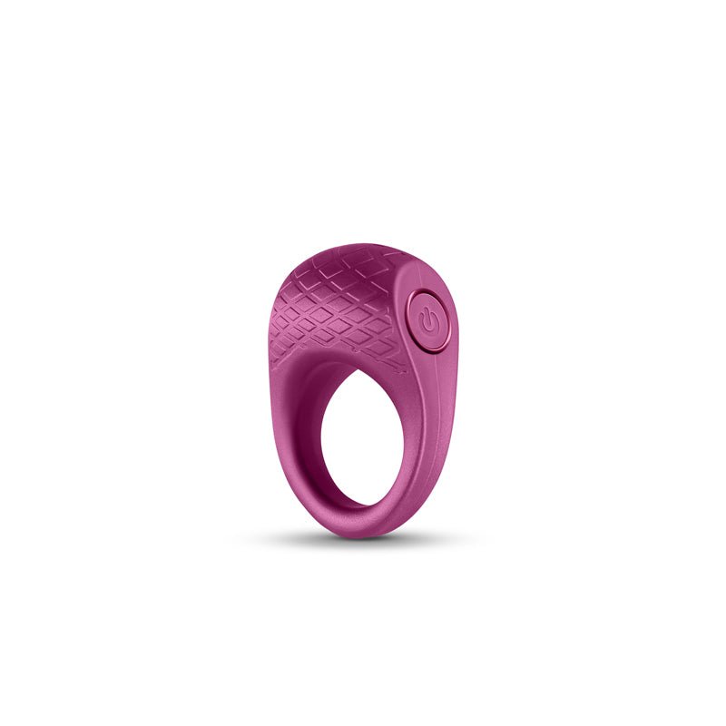 Seduction - Levi - Metallic Burgundy USB Rechargeable Vibrating Cock Ring