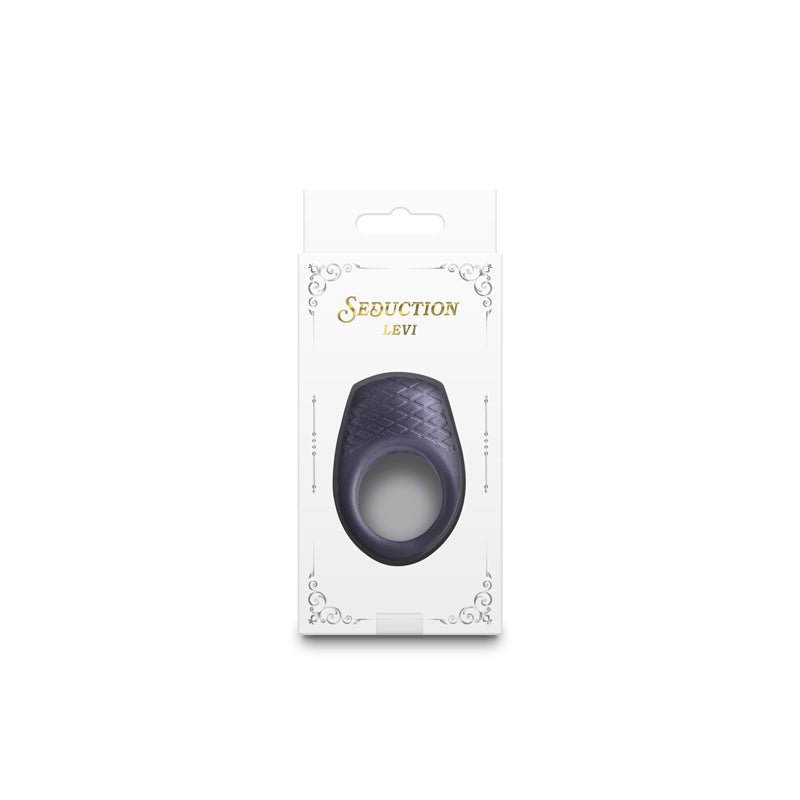 Seduction - Levi - Metallic Grey USB Rechargeable Vibrating Cock Ring