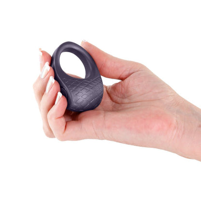 Seduction - Levi - Metallic Grey USB Rechargeable Vibrating Cock Ring