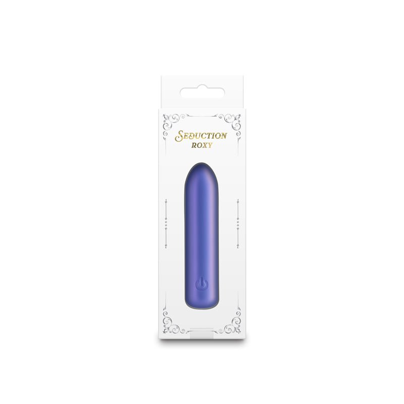 Seduction - Roxy - Metallic Blue 9 cm USB Rechargeable Vibrating Bullet