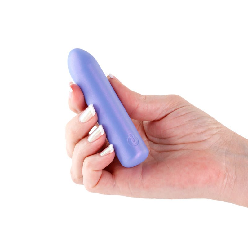 Seduction - Roxy - Metallic Blue 9 cm USB Rechargeable Vibrating Bullet