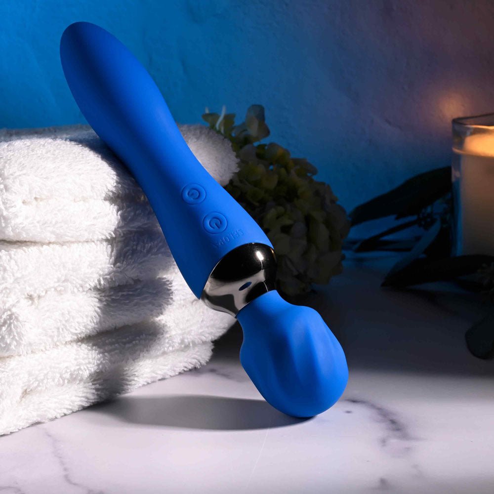 Selopa BELLE Blue USB Rechargeable 20 cm Massage Wand