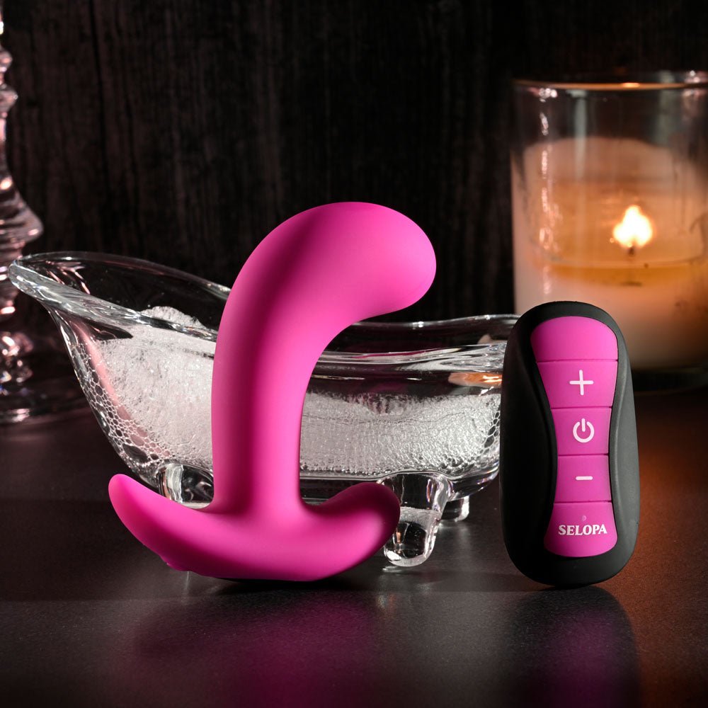 Selopa HOOKING UP Pink 9.5 cm Vibrator with Wireless Remote