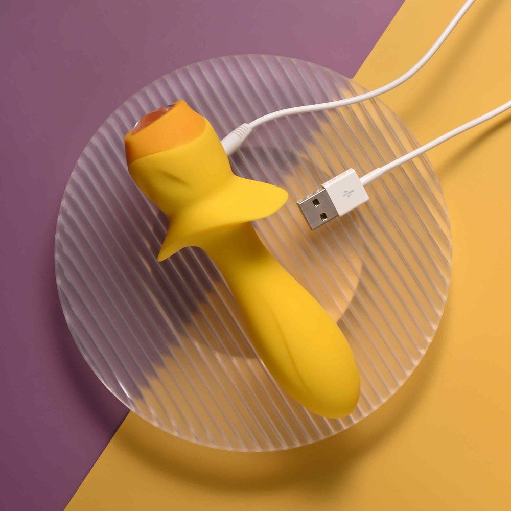 Selopa MELLOW Yellow 13.5 cm USB Rechargeable Vibrating Anal Plug