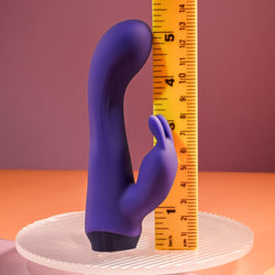 Selopa PLUM JOB - Purple 13.5 cm USB Rechargeable Rabbit Vibrator