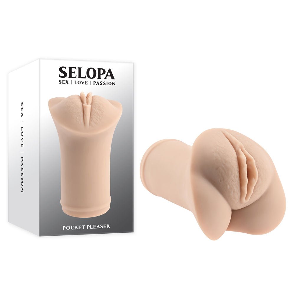 Selopa POCKET PLEASER - Light Flesh Vagina Stroker