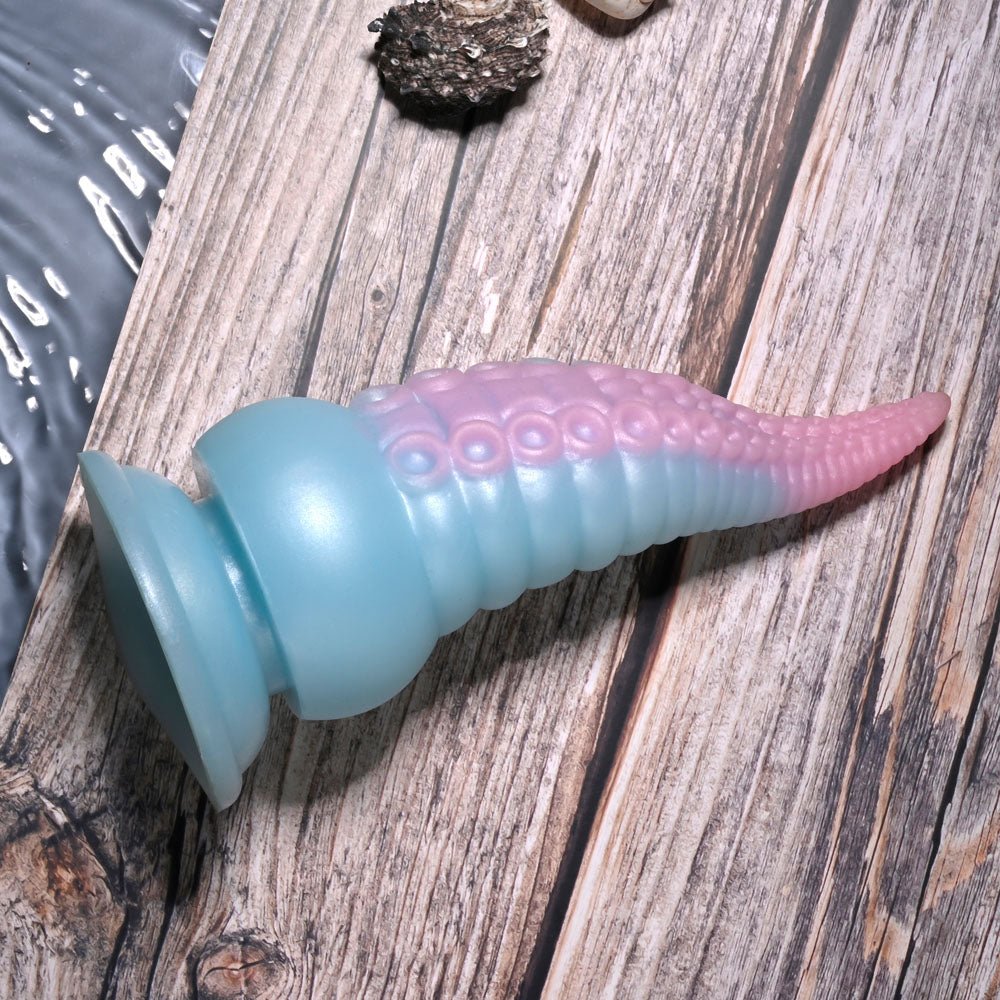 Selopa STUCK ON YOU Blue/Pink 19 cm Vibrating Tentacle Fantasy Dildo