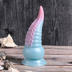 Selopa STUCK ON YOU Blue/Pink 19 cm Vibrating Tentacle Fantasy Dildo