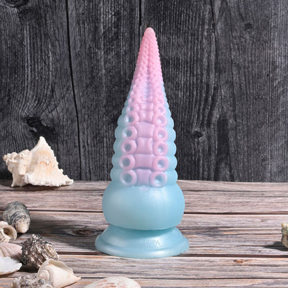 Selopa STUCK ON YOU Blue/Pink 19 cm Vibrating Tentacle Fantasy Dildo