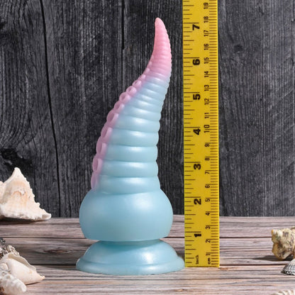 Selopa STUCK ON YOU Blue/Pink 19 cm Vibrating Tentacle Fantasy Dildo