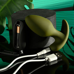 Selopa THE COLONEL Green 10.1 cm Vibrating Butt Plug with Wireless Remote