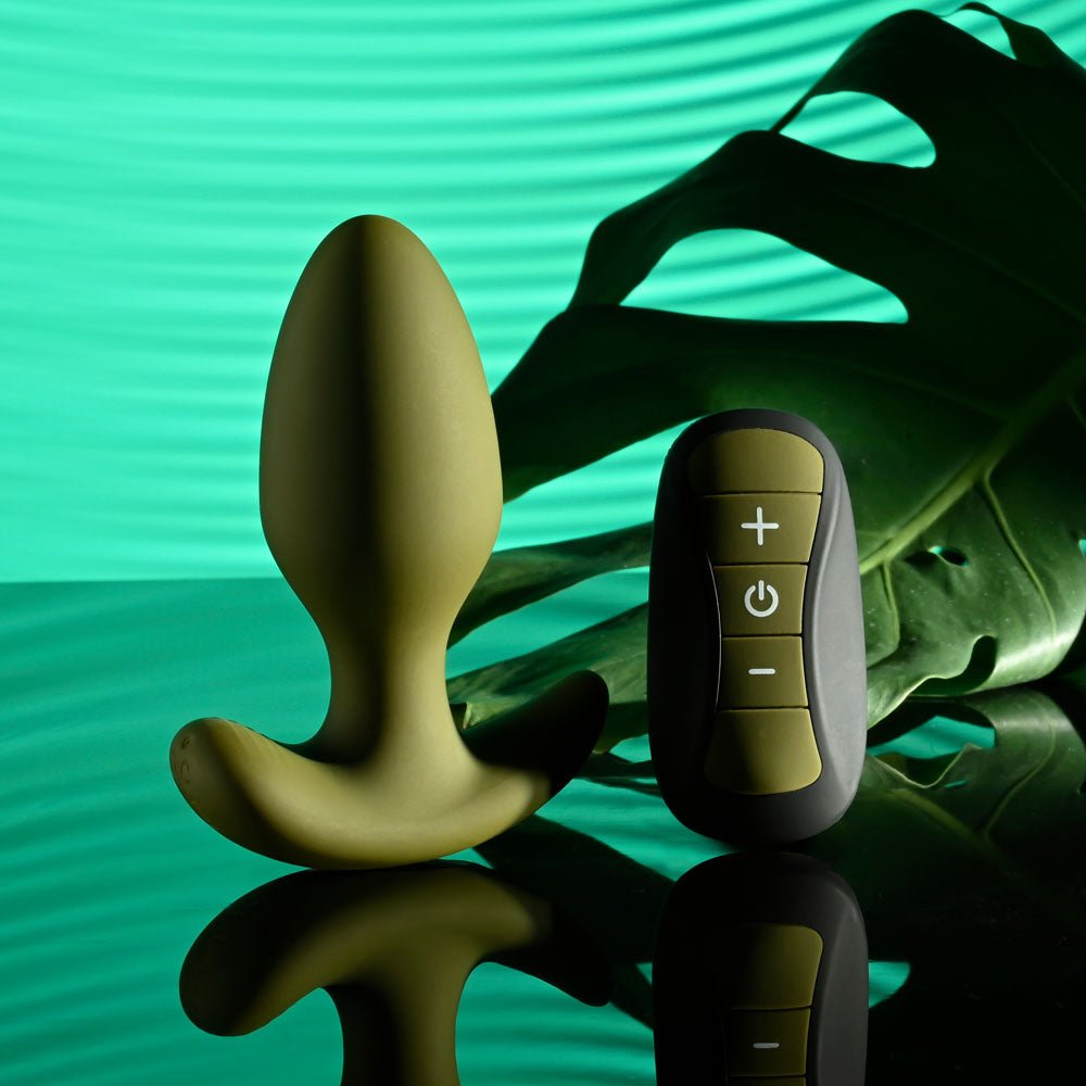 Selopa THE COLONEL Green 10.1 cm Vibrating Butt Plug with Wireless Remote