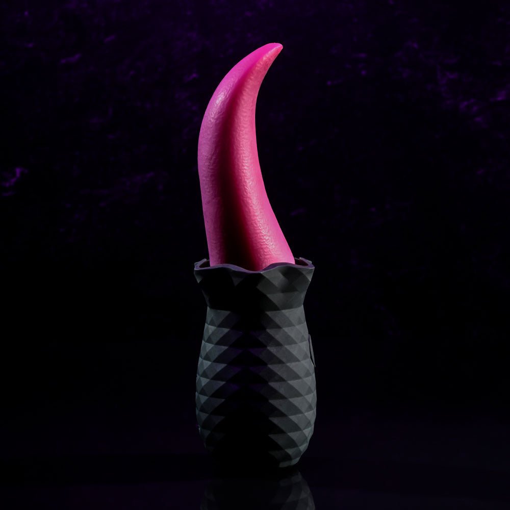 Selopa TONGUE TEASER Pink/Black Rechargeable Vibrating Tongue Stimulator