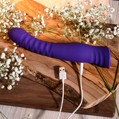 Selopa TRIXXXIE Purple 22.2 cm USB Rechargeable Vibrator