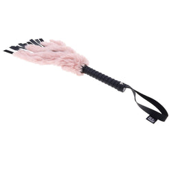 Sex & Mischief Brat Faux Fur Flogger Black/Pink 50 cm Whip