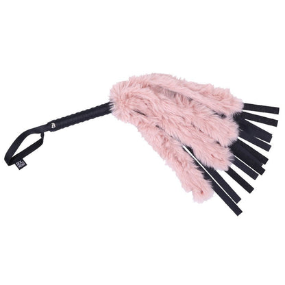 Sex & Mischief Brat Faux Fur Flogger Black/Pink 50 cm Whip