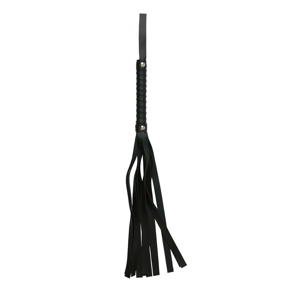 Sex & Mischief Faux Leather Flogger Black Whip