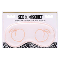 Sex & Mischief Peaches n CreaMe Blindfold Peach Eyemask