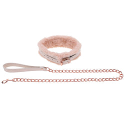 Sex & Mischief Peaches n CreaMe Fur Collar & Leash Peach Restraint