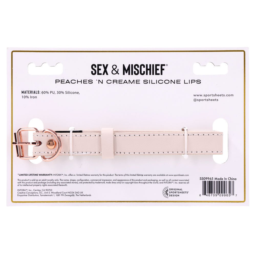 Sex & Mischief Peaches n CreaMe Silicone Lips Peach Mouth Restraint