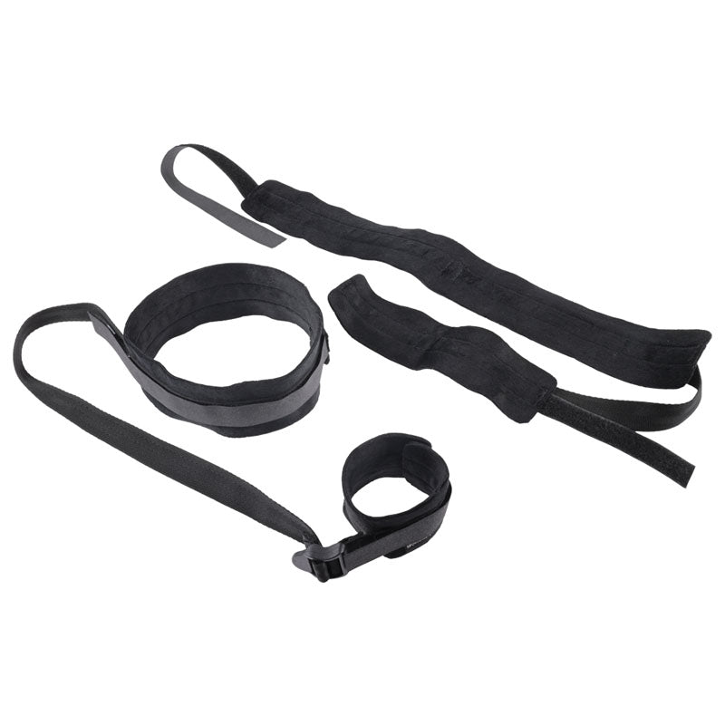 Sex & Mischief Thigh & Wrist Cuffs Black Restraints