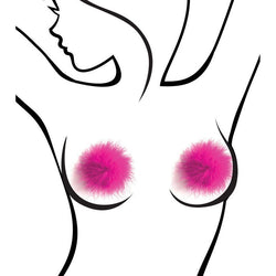 Sexy AF - Nipple Couture Pink Marabou Reuseable Nipple Pasties