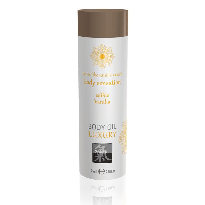 SHIATSU Edible Body Oil - Luxury Vanilla Flavoured - 75 ml