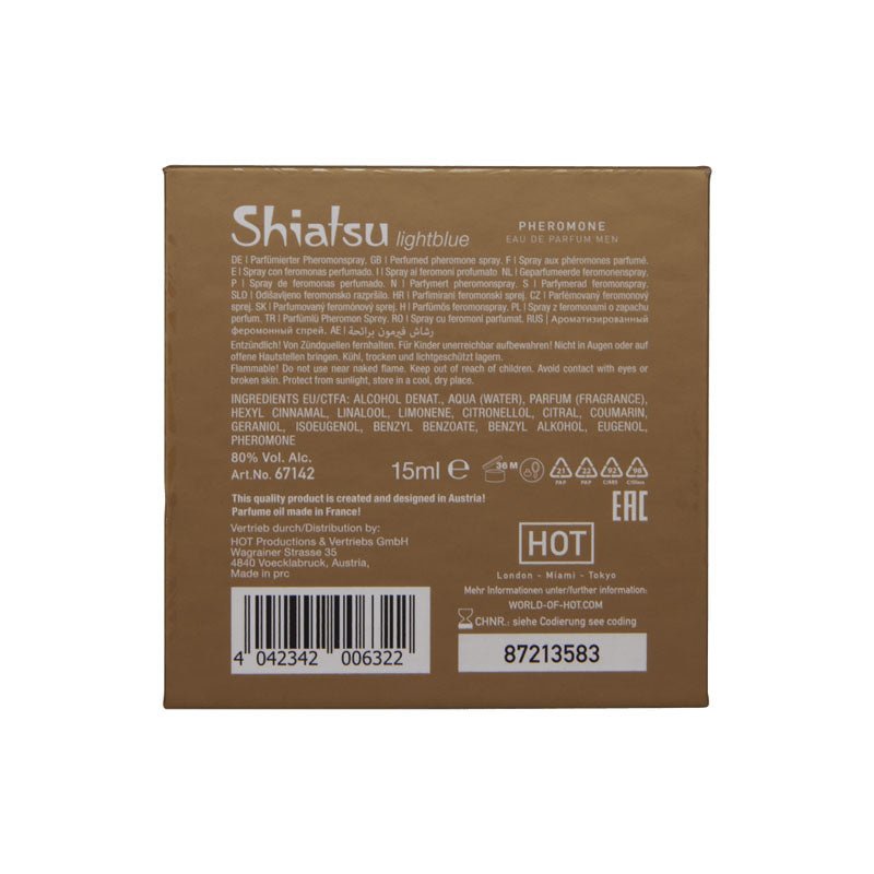 Shiatsu Pheromone Eau De Parfum Men - Light Blue 15 ml
