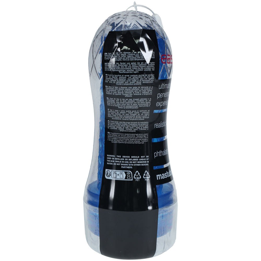 SHOTS Easy Rider Blue Vagina Stroker 20 cm x 16.3 cm