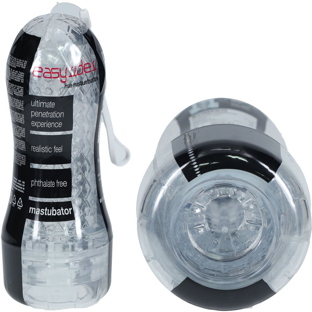 SHOTS Easy Rider Clear Vagina Stroker 20 cm x 16.3 cm