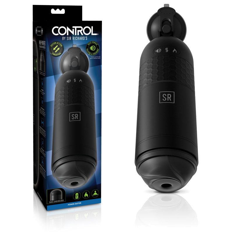 Sir Richards Control Power-Bator - USB Rechargeable Thrusting & Heating Masturbator with Audio