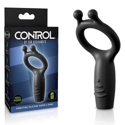 Sir Richards Vibrating Silicone Super C - Ring - Grey USB Rechargeable Vibrating Cock Ring