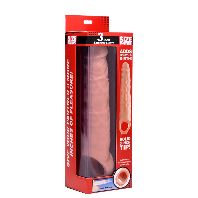 Size Matters 3'' Penis Extender Sleeve Flesh