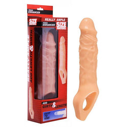 Size Matters Really Ample Penis Enhancer - Flesh Penis Extension Sleeve