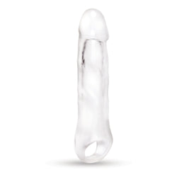 Size Up 1 Inch See-Thru Penis Extender with Ball Loop Clear 2.5 cm