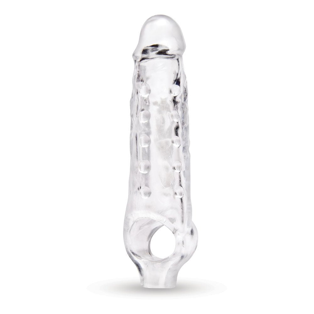 Size Up 1 Inch See - Thru Stretch Penis Extender Clear 2.5 cm